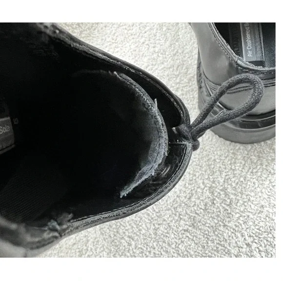 Dr Martens Black Leather Air Cushioned Sole Oxford Shoes Size 5 Chunky Y2K - Picture 11 of 12